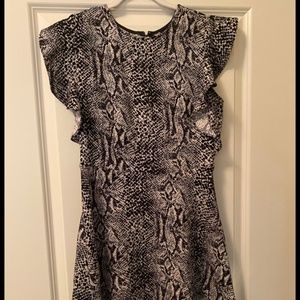 Who What Wear Snakeskin Dress